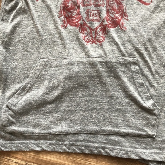 3/$25 - Easy Wear grey long sleeve hooded tshirt - Picture 6 of 10